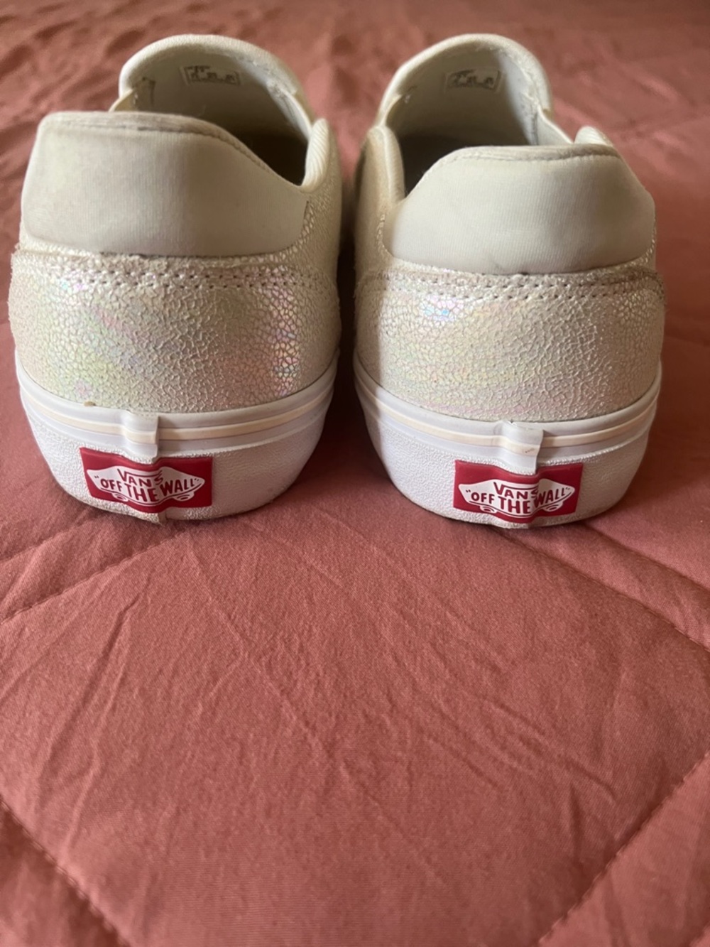 Vans Iridescent White Slip-On Sneakers - Picture 3 of 7